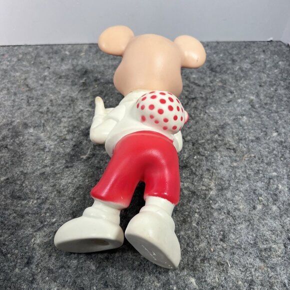 Vtg DELL WALT DISNEY HITCHHIKING HOBO MICKEY MOUSE SQUEAKY TOY - Picture 15 of 15